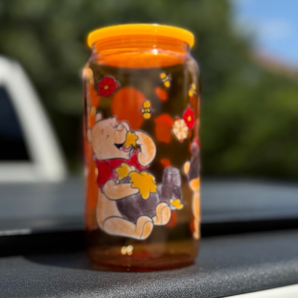 Teddy Bear libbey Glass